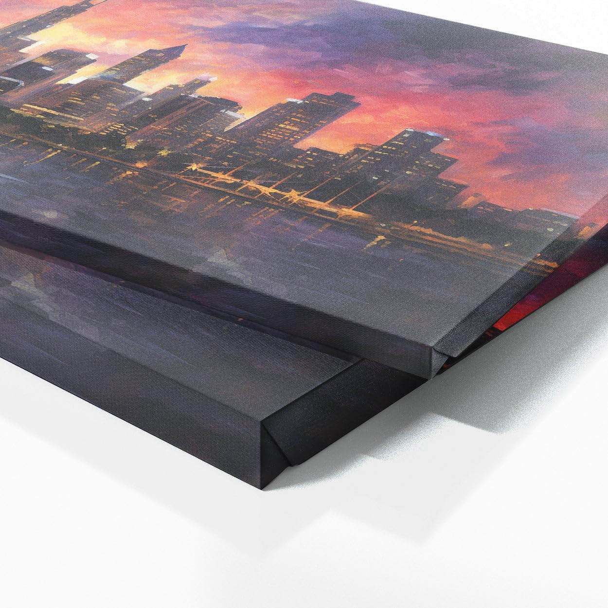 Amazon.com: Sense Canvas Charlotte City 44 Canvas Art - Home
